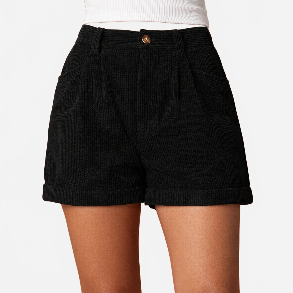 Elara | Women's Casual High Waisted Shorts with Pockets