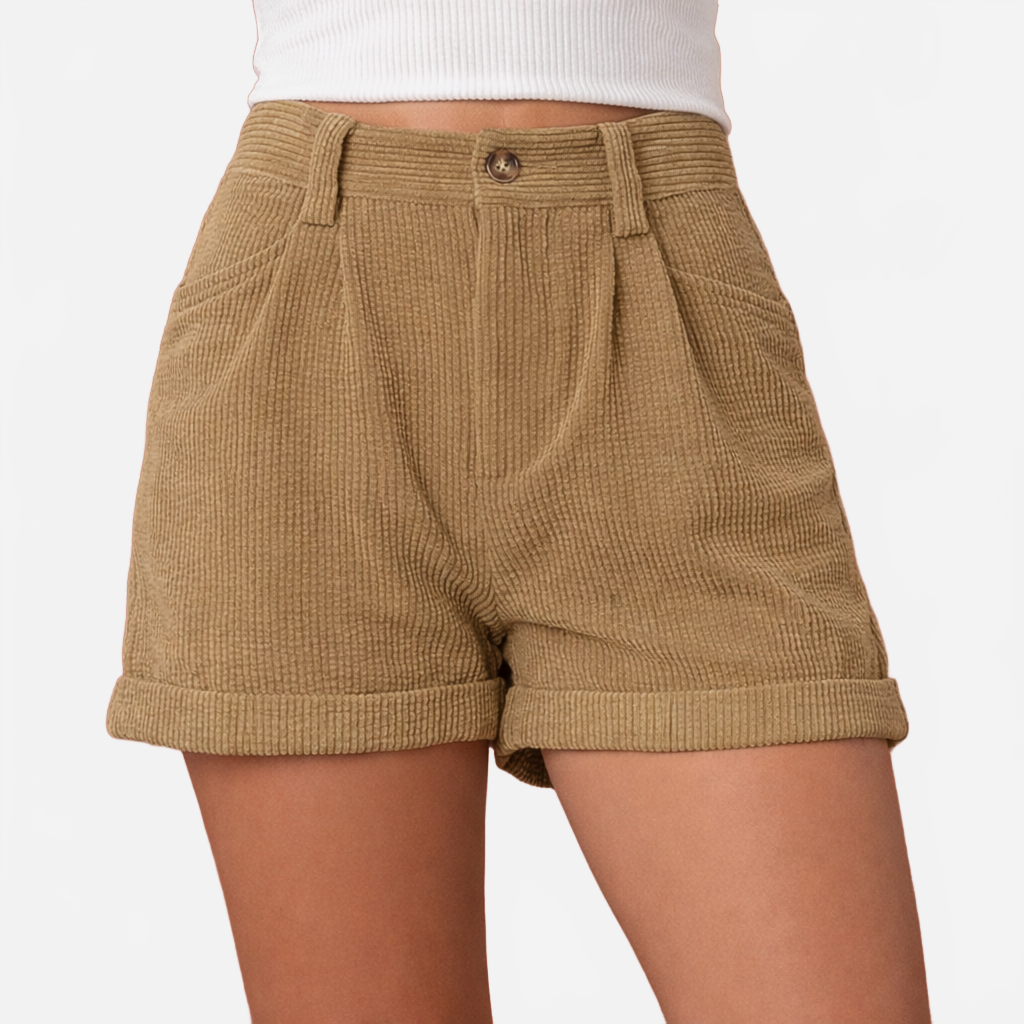 Elara | Women's Casual High Waisted Shorts with Pockets