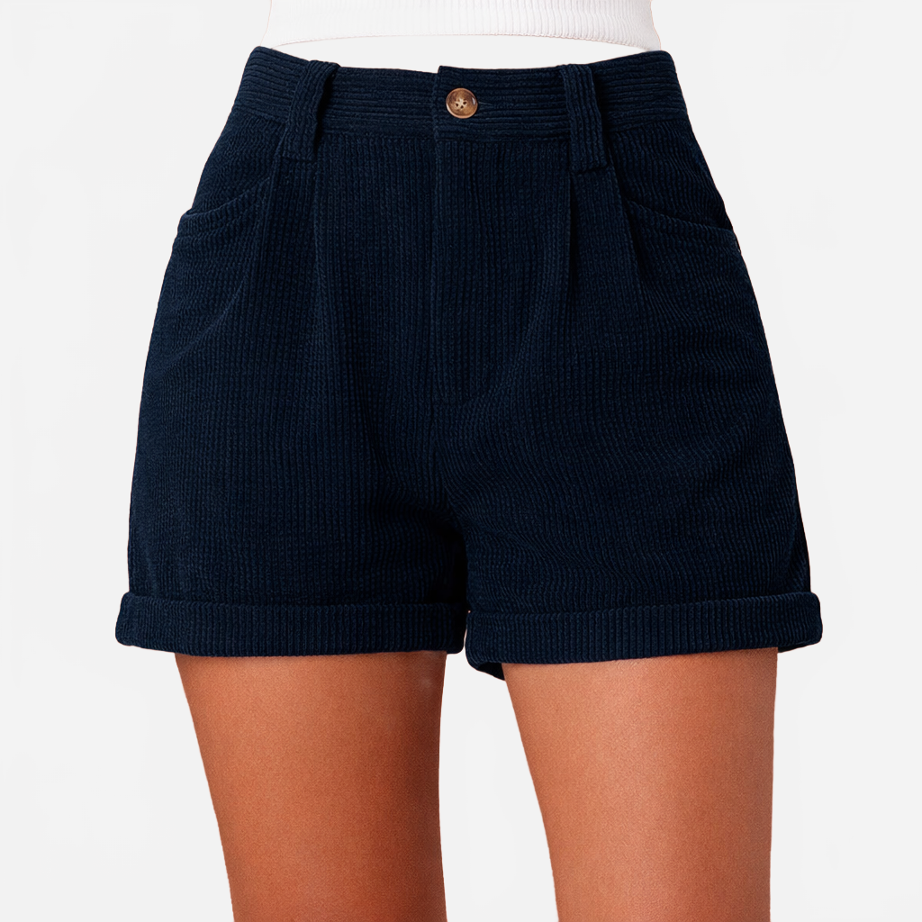 Elara | Women's Casual High Waisted Shorts with Pockets
