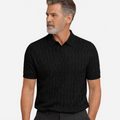 Matteo | Men's Slim Fit Jacquard Knitted Polo Shirt