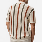 Arjen | Men's Vintage Striped Knitted Polo