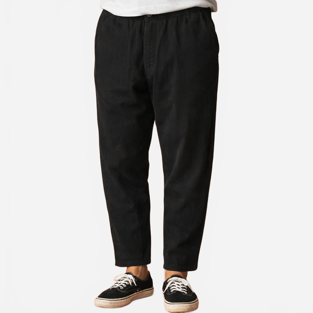 John | Men's Vintage Cropped Loose Fit Corduroy Pants