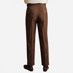 Roderik | Men's High-Waisted Trousers with Pleats and Tapered Legs