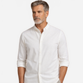 Liam | Men's Shirt with Standing Collar and Modern Fit