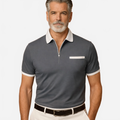 Noan | Men's Polo Shirt with Zipper and Contrast Collar