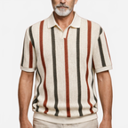 Arjen | Men's Vintage Striped Knitted Polo