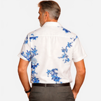 Jeroen | Men's Tropical Floral Print Short-Sleeve Shirt