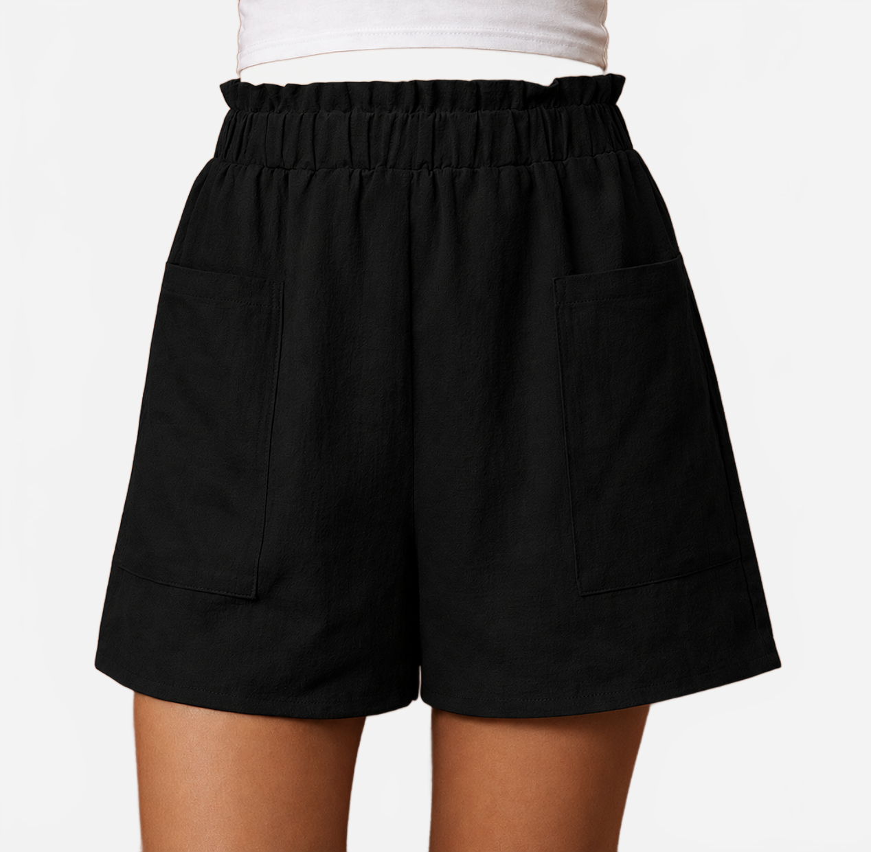Elira | Women's Casual Linen Shorts with Elastic Waistband and Pockets